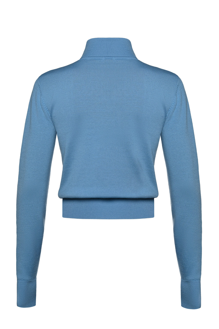 Wool Visible Bra Turtleneck Sweater