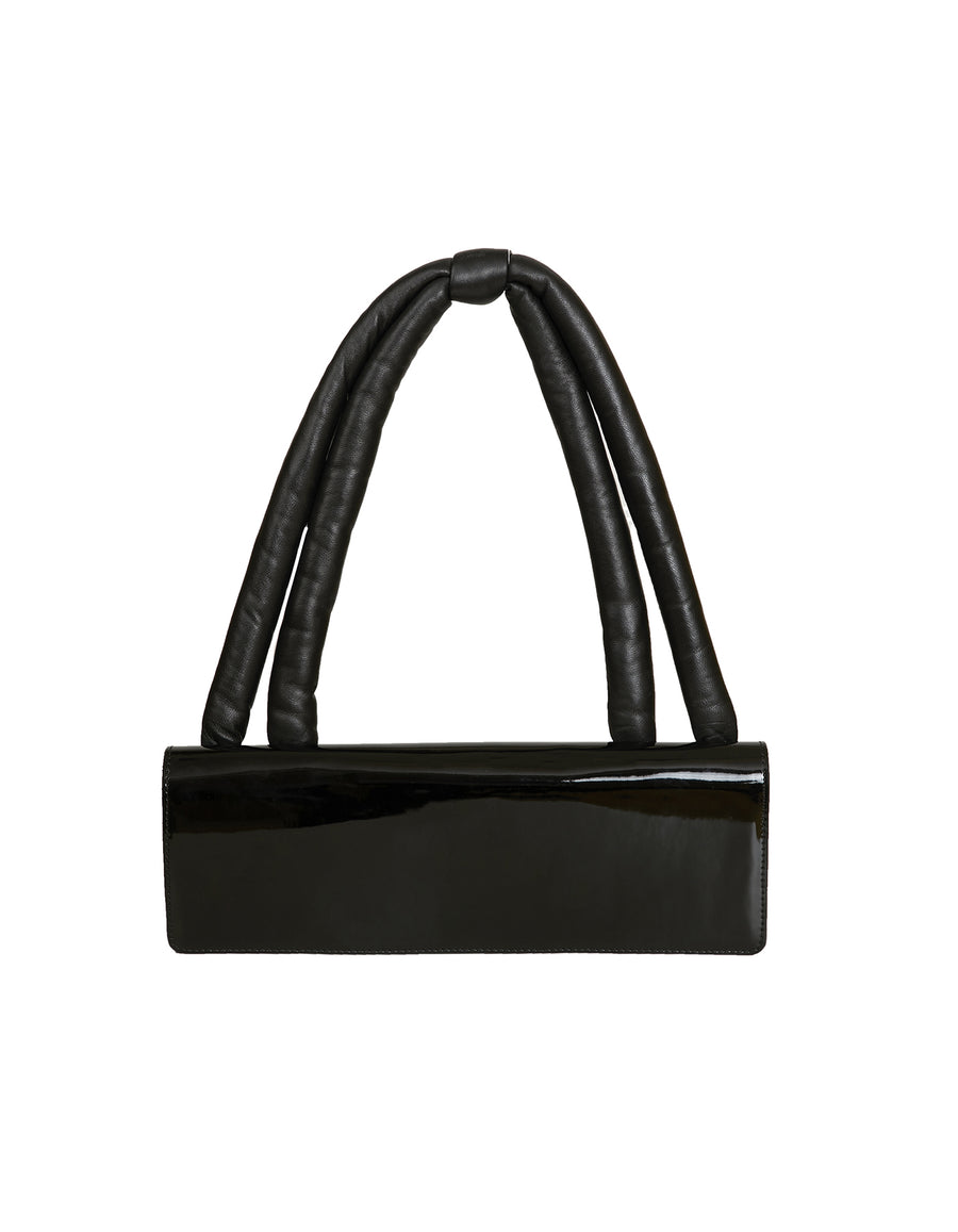 Black Varnished Shoulder Bag