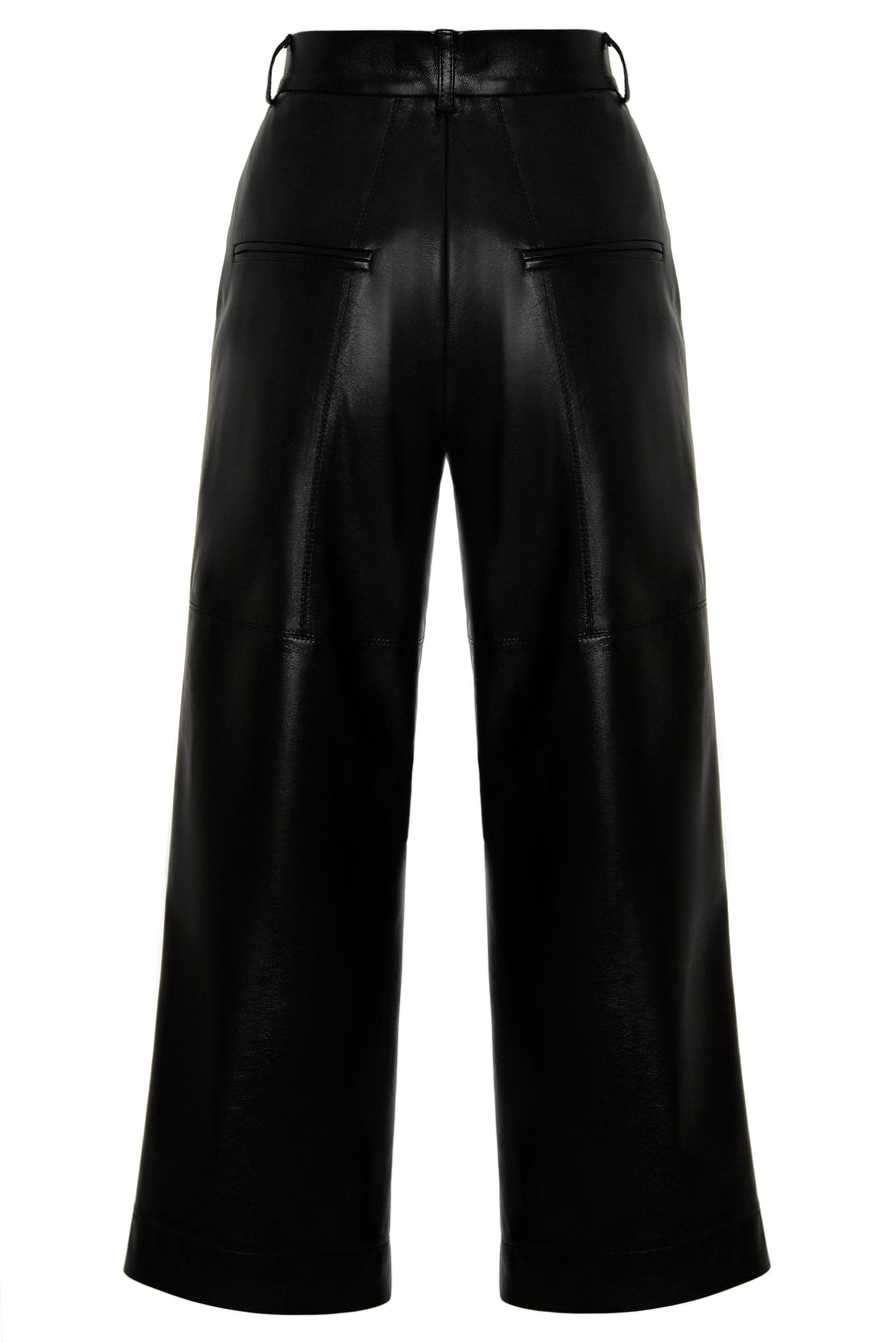 Faux Leather Three Pocket Culottes