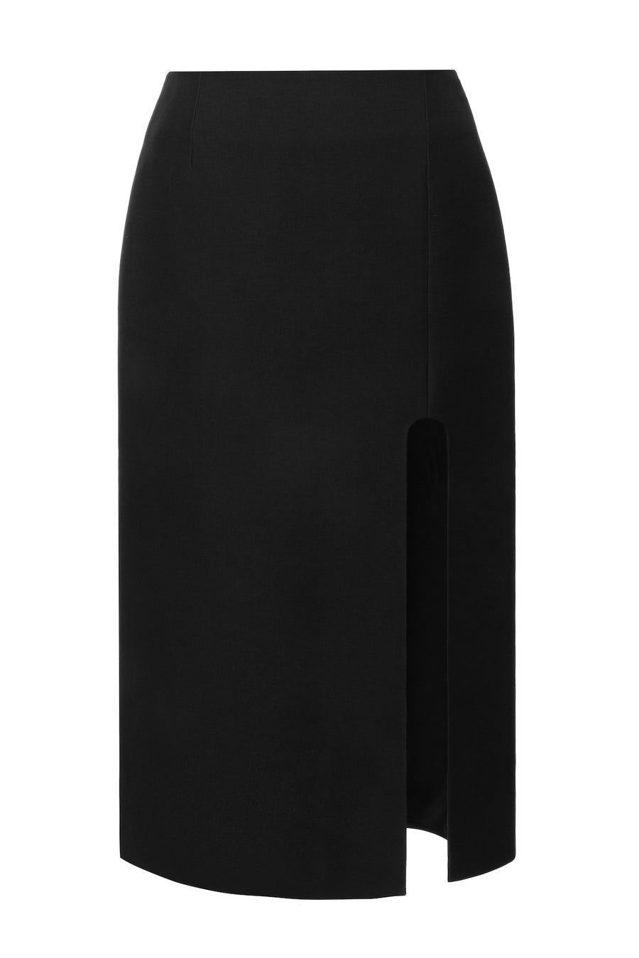 HIGH SLIT MIDI SKIRT