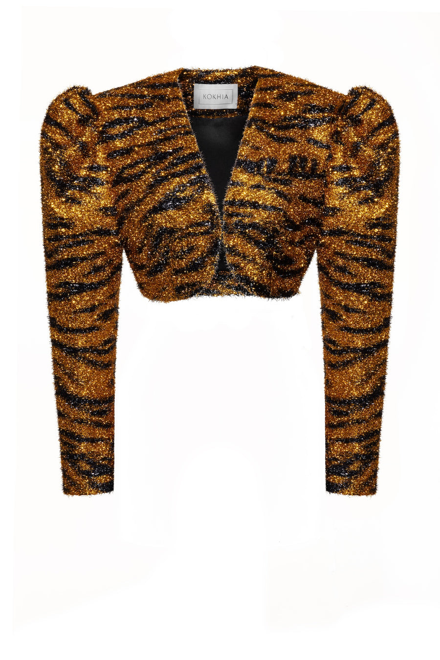 FUZZY CROPPED BLAZER