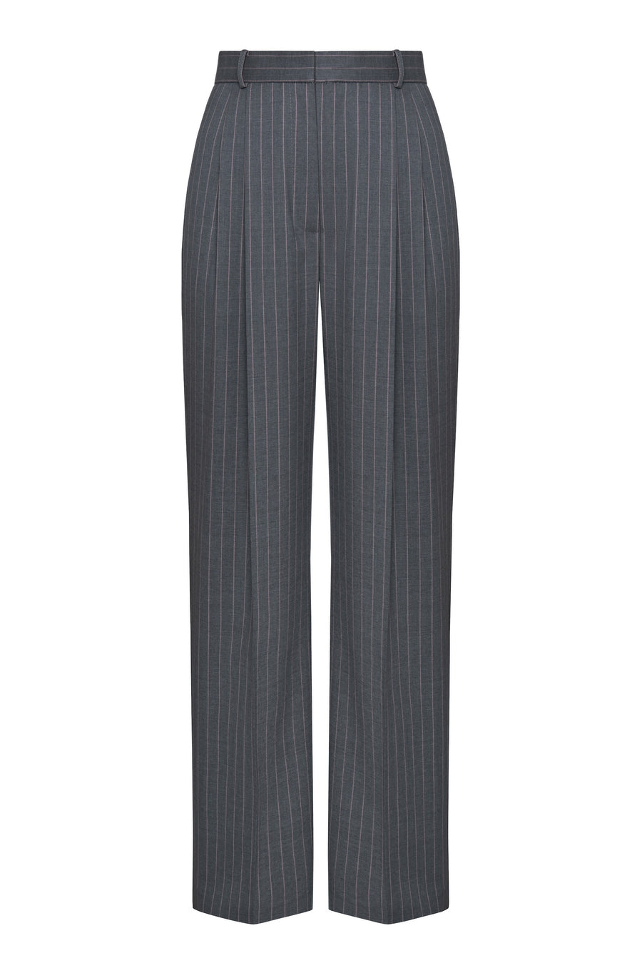 STRAIGHT LEG PINSTRIPE TROUSERS