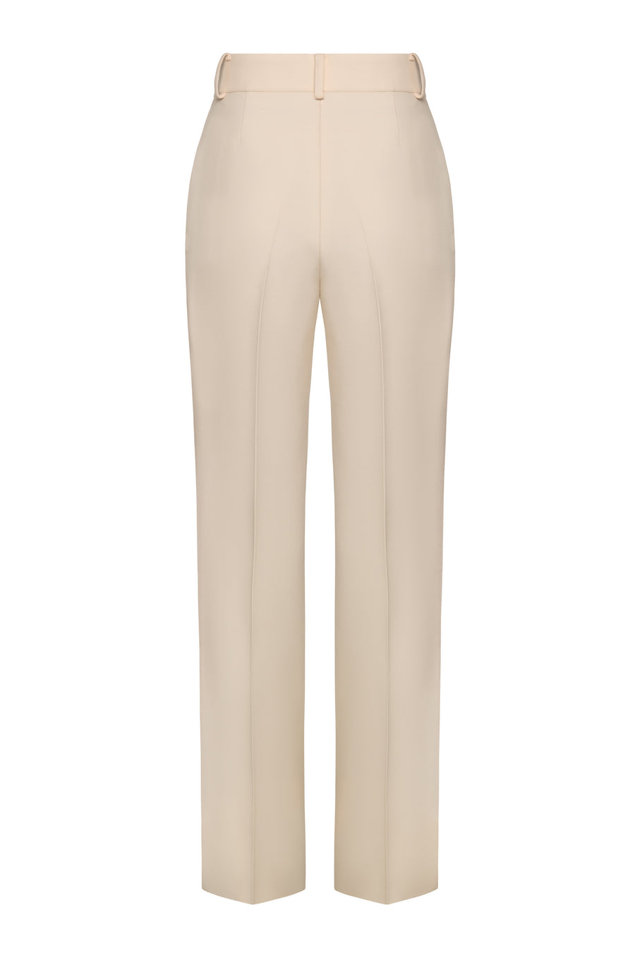 FUZZY DETAILS STRAIGHT LEG TROUSERS