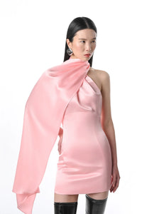「韓国ファッション」flared scarf mini dress Scarf Mini Dress – TATA LA