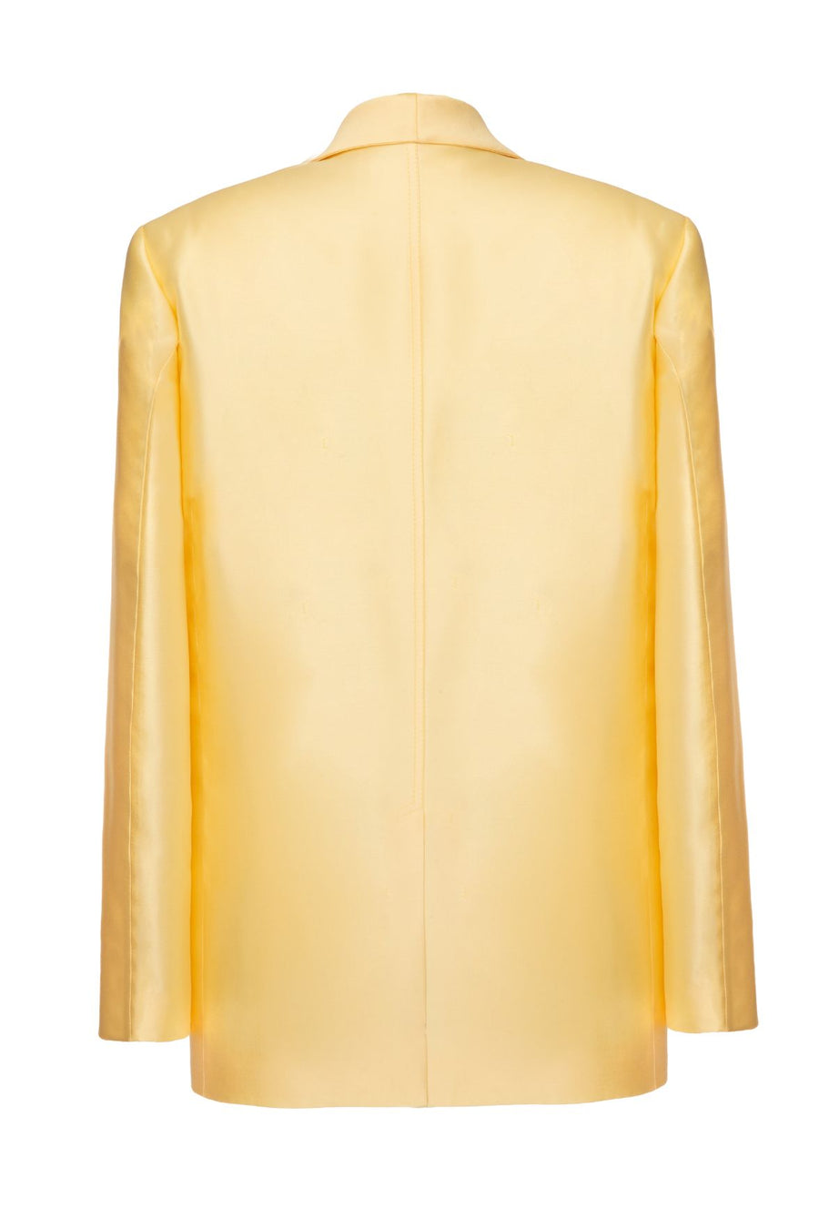 Farida Yellow Single-Breasted Blazer