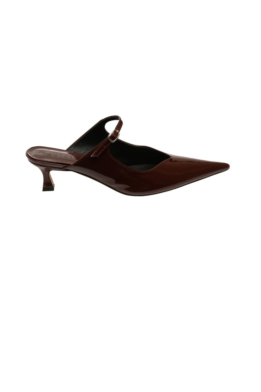 Tinate Brown Leather Mules