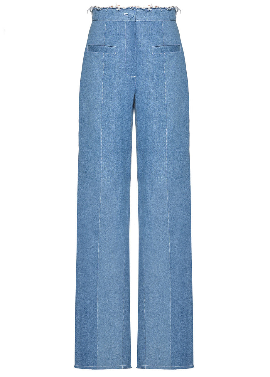 Aqua Denim Pants – TATA LA