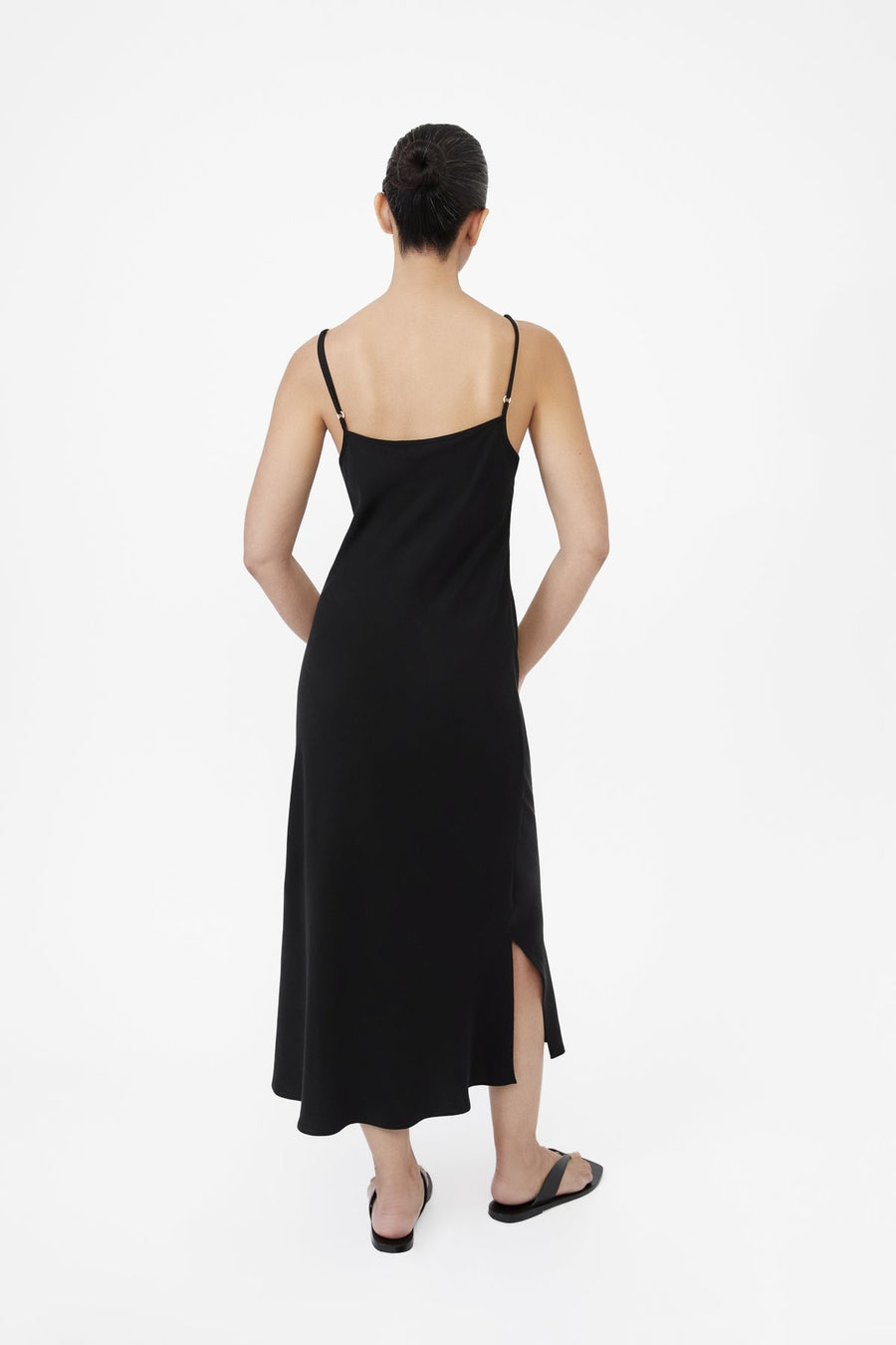 Cupro Bias Slip Dress - dāl the label-XS