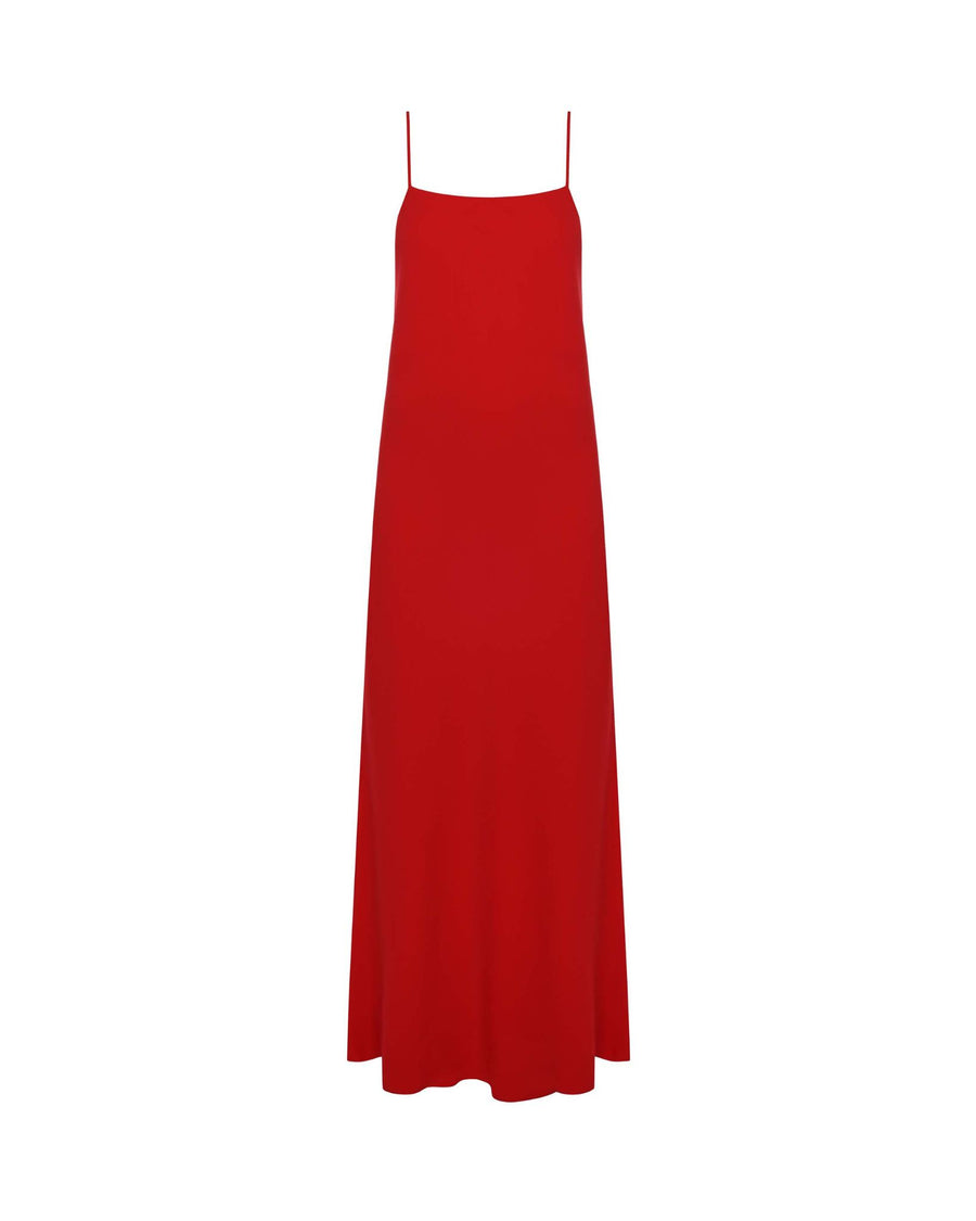 Red Maxi Dress w Open Back