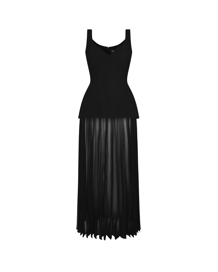 Black Dress w Pleats