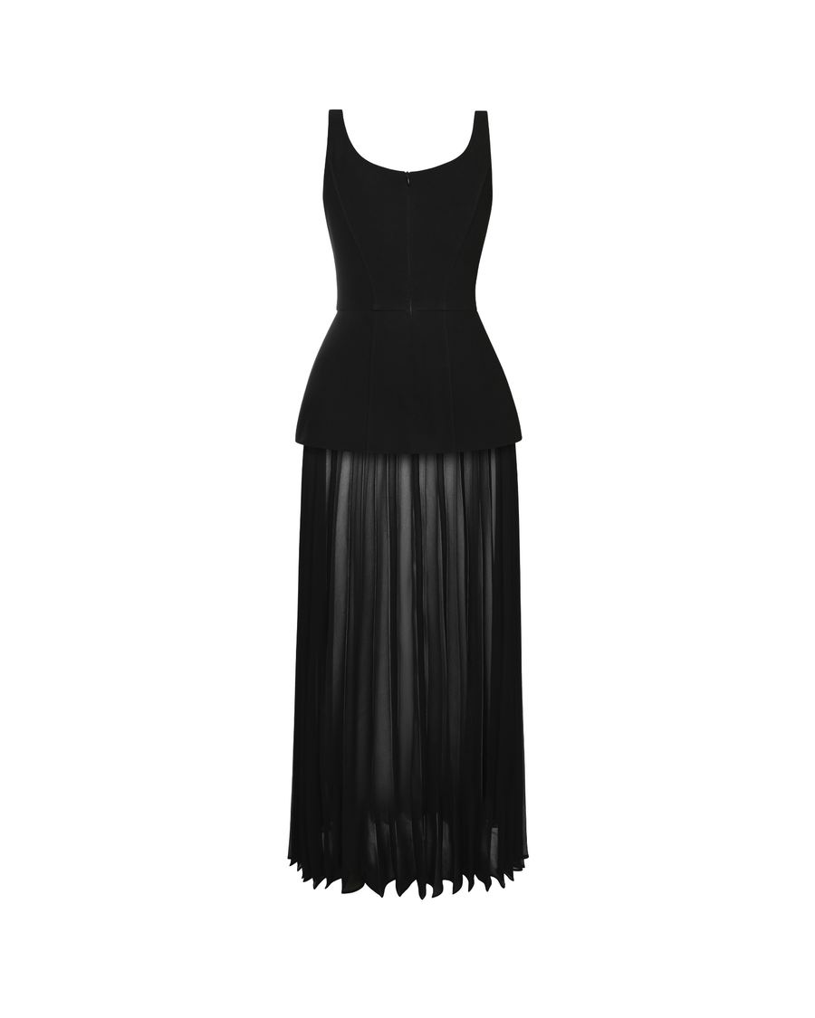 Black Dress w Pleats