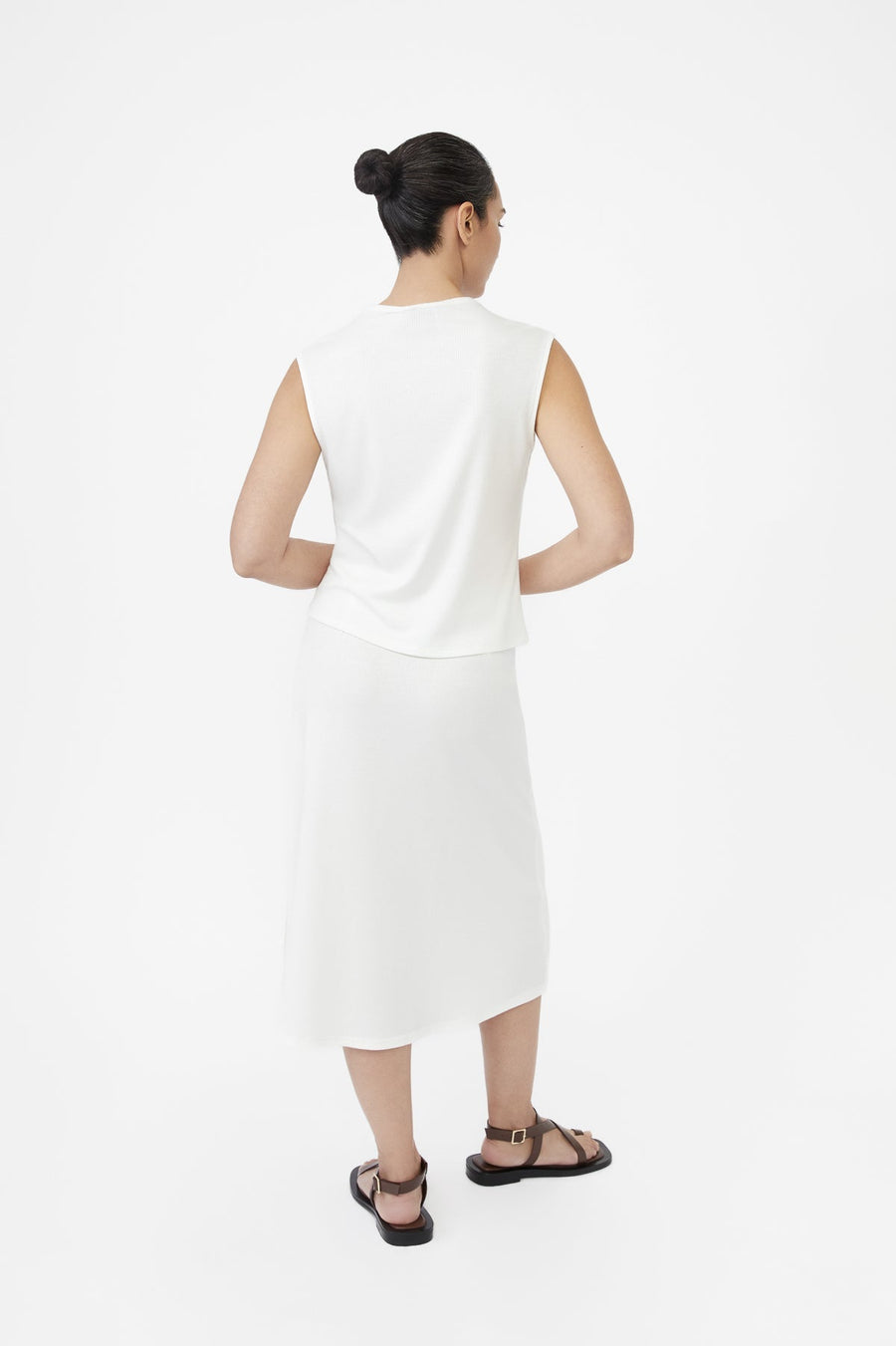 Modal Rib Knit Wrap Skirt - dāl the label-XS