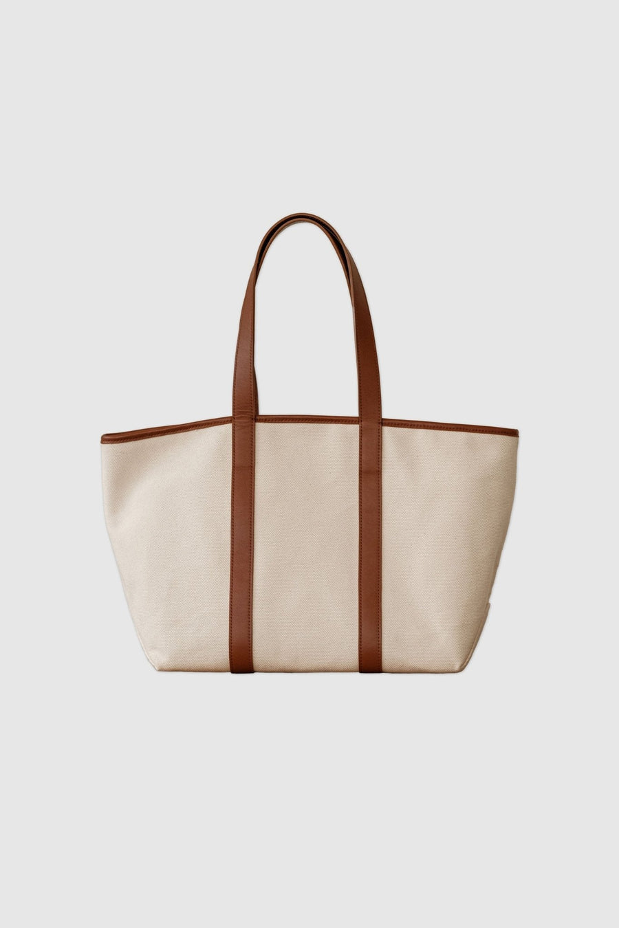 Structured Tote Bag - dāl the label-Tan