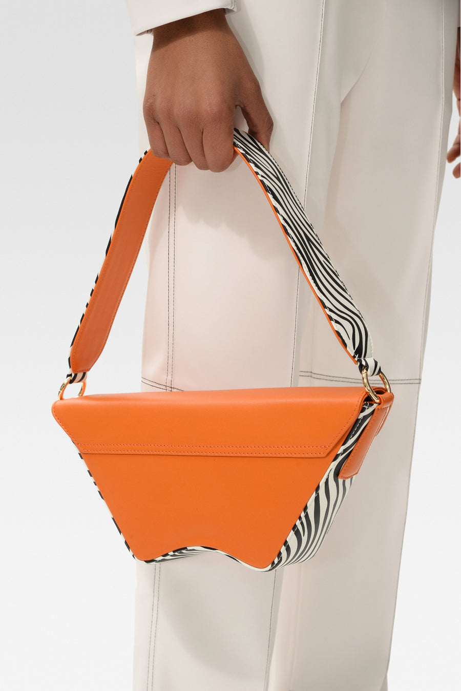 Orange x Zebra Nadira Bag