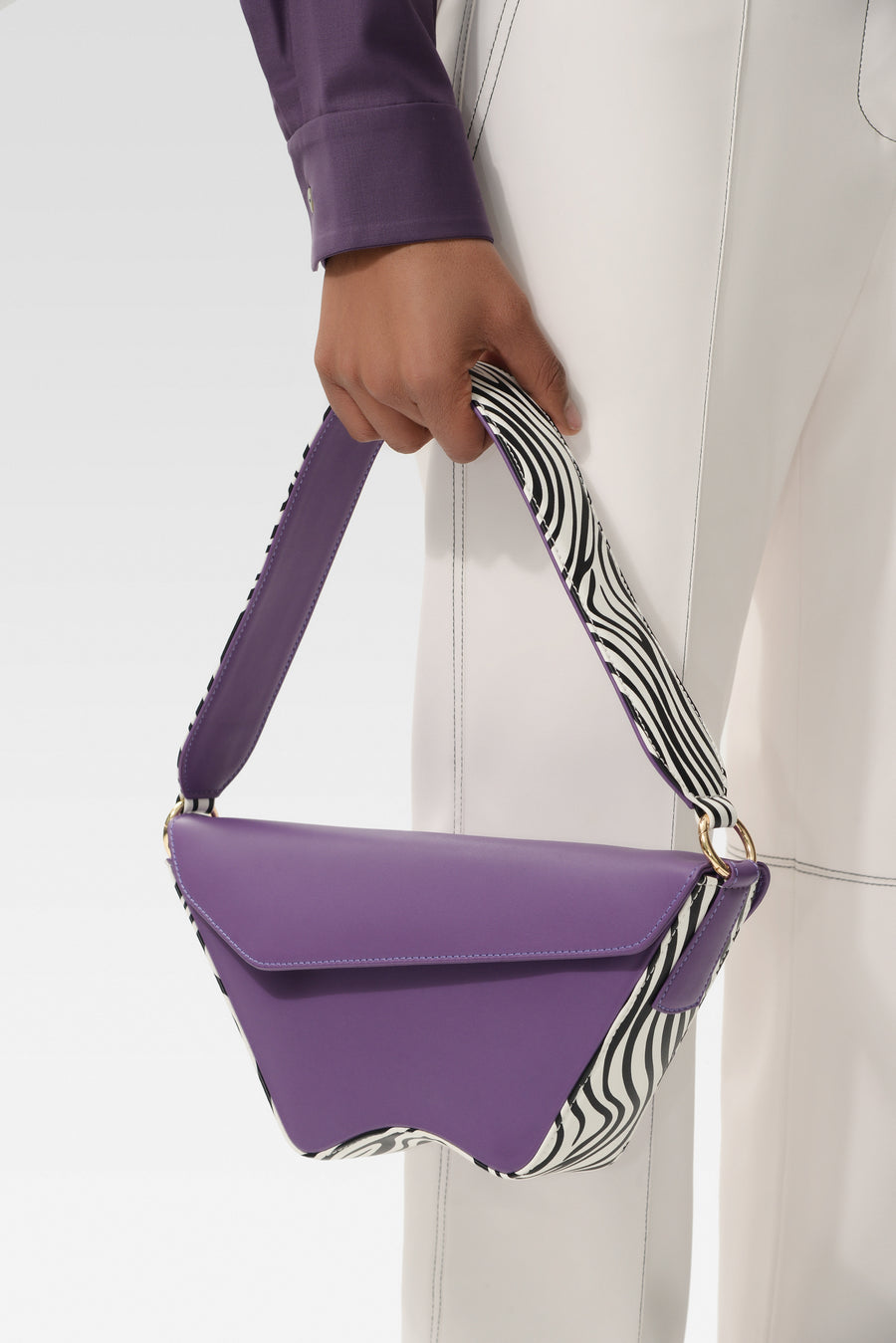 Purple x Zebra Nadira Bag