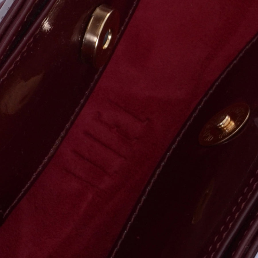 Jalila Burgundy Patent Leather Bag