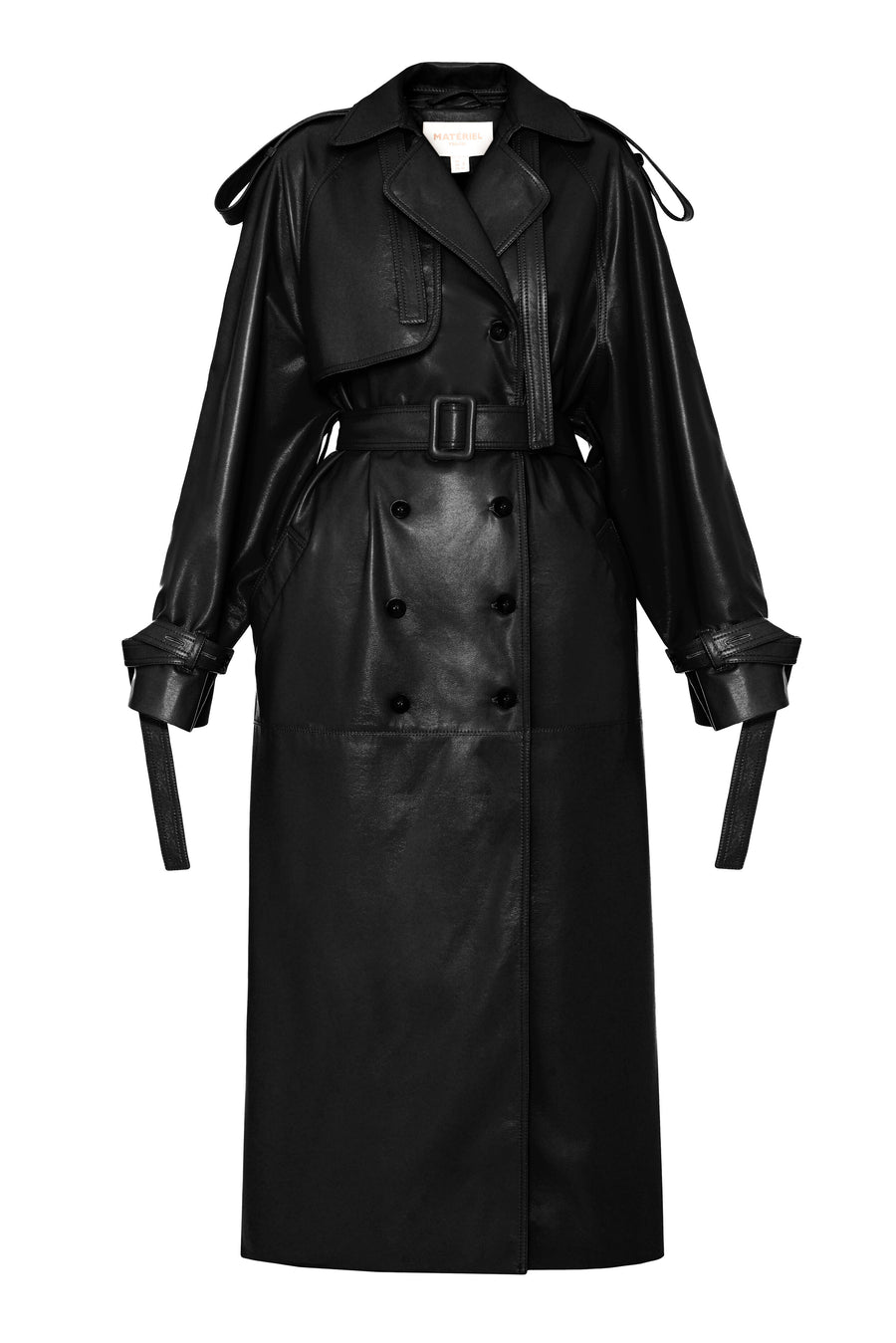 Black Utilitarian Trench Coat