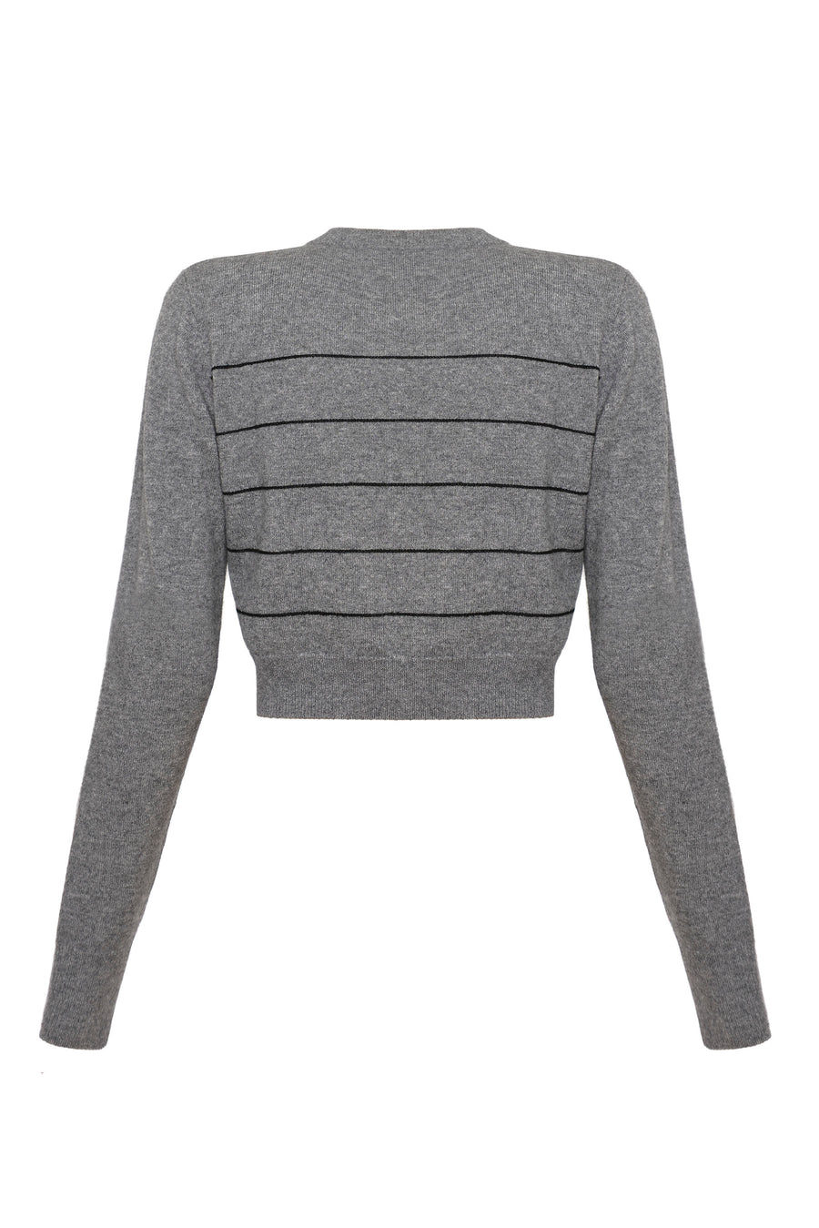 Wool-Cashmere Striped Sweater With Logo-Embossed Buttons