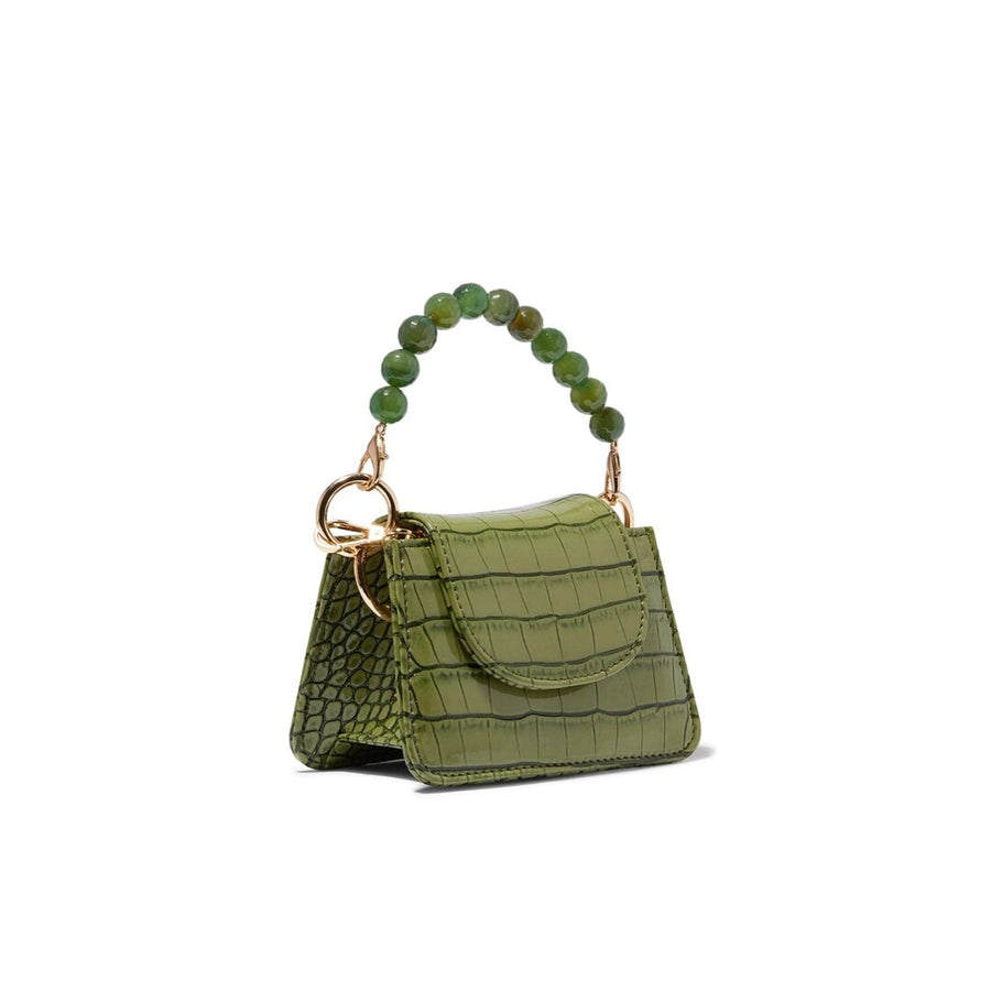 Olive Green Vegan Croc Horra Bag