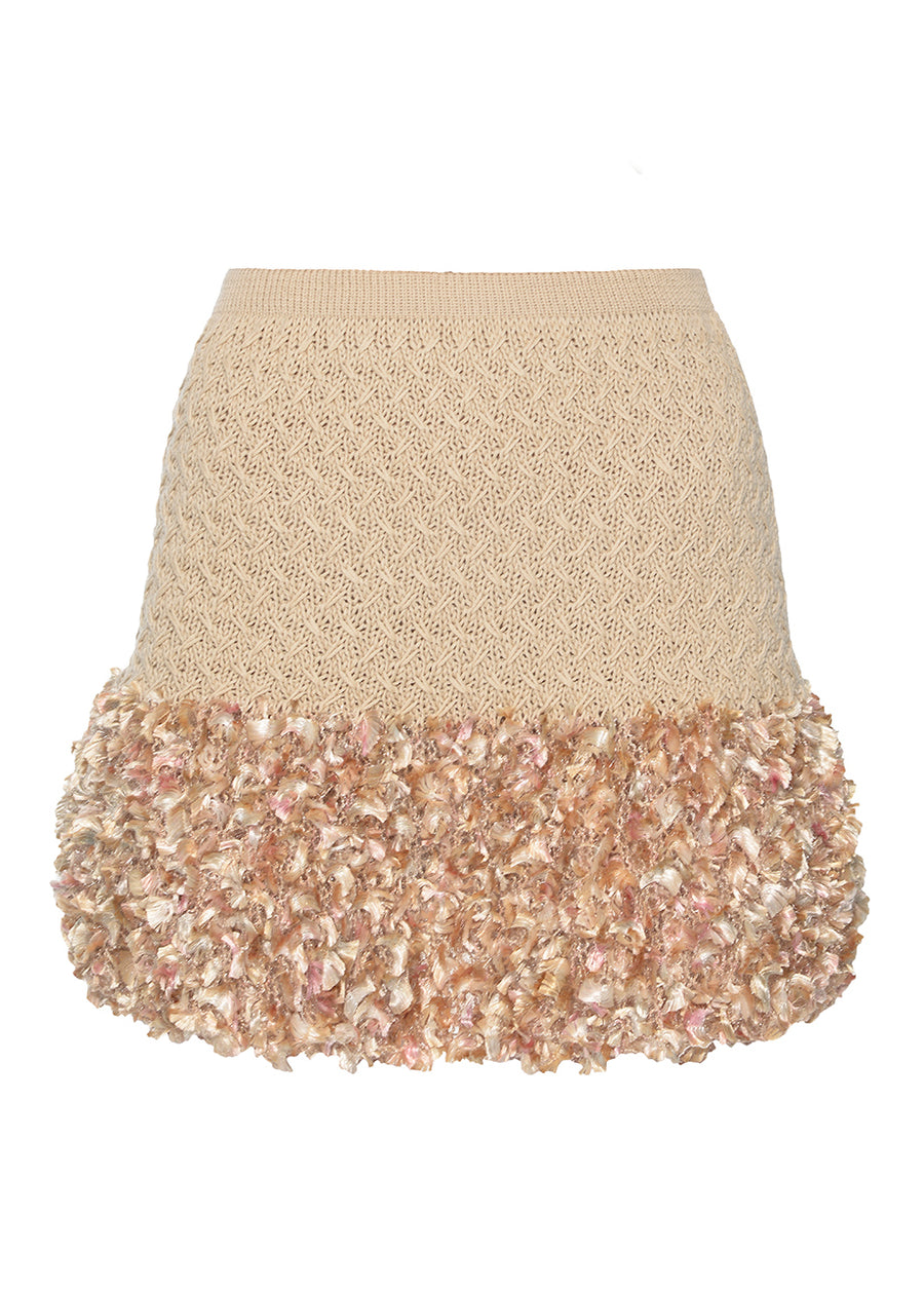 Sandy Hand Knitted Mini Skirt