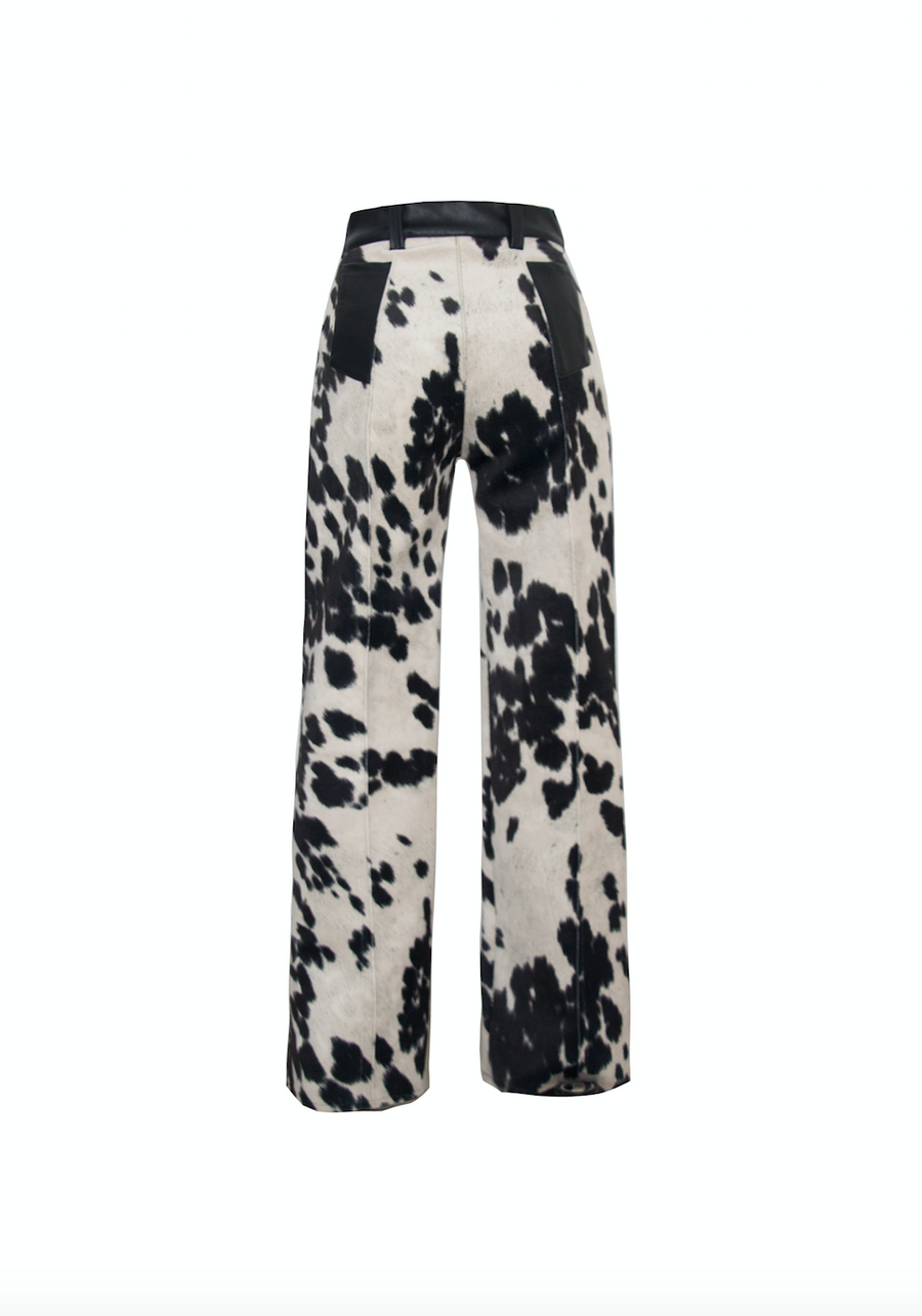Faux Cow Suede/Leather Pants – TATA LA Faux Cow Suede/Leather Pants – TATA LA